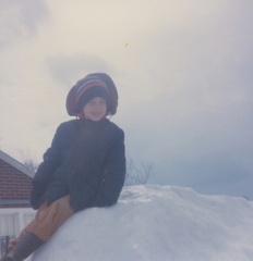 Xmas1970 WalterOnSnowPile